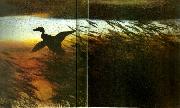 bruno liljefors sommarnatt, lyftande ander oil painting reproduction